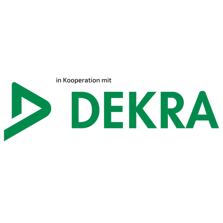 Das DEKRA-Logo, das die Zertifizierung unserer Kurse und Schulungen durch die DEKRA symbolisiert.