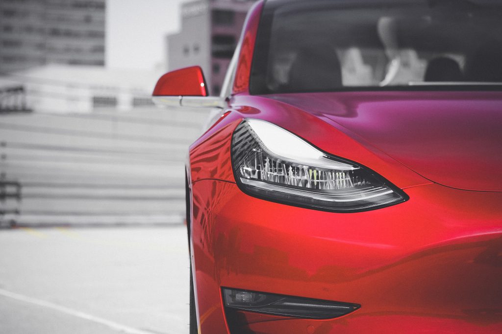 Tesla Frontlicht Elektromobilität